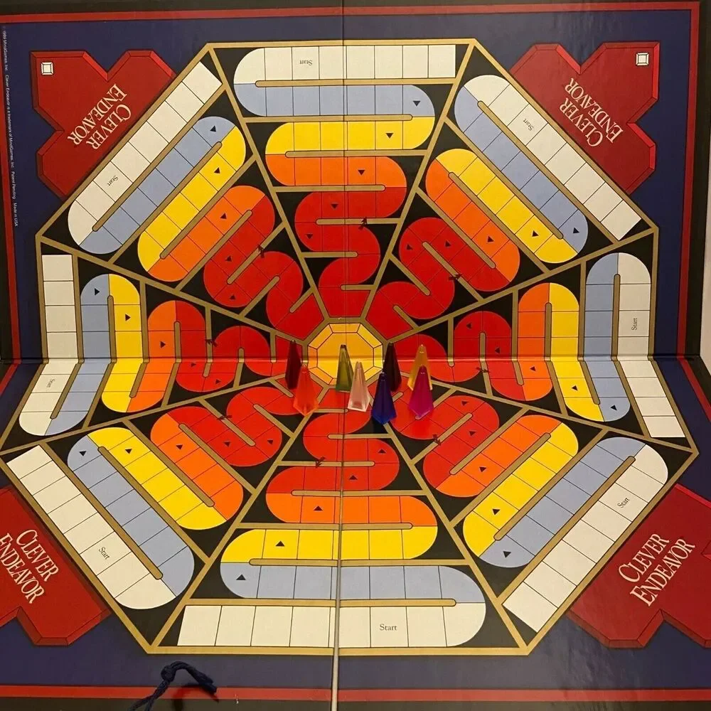 4121 Vintage Clever Endeavor Board Game Delux Edition